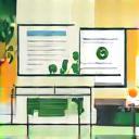 Illustration of money being transferred digitally