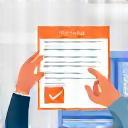 Illustration of a sign up form