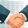 Documents and handshaking illustration