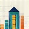 Digital marketing illustration for property rentals